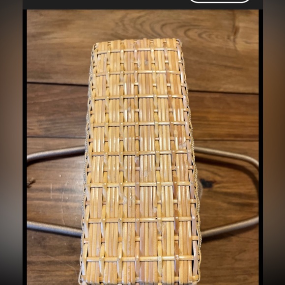 The SAK Wicker Drawstring Box Basket Bag - Picture 9 of 10